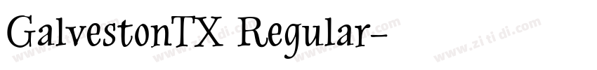 GalvestonTX Regular字体转换